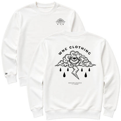 Moletom Oversized Sad Cloud Off White