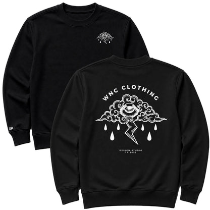 Moletom Oversized Sad Cloud Preto