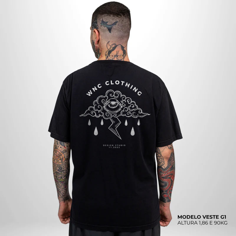 Camiseta Basic WNC Sad Cloud Preto