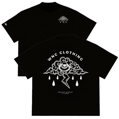 Camiseta Oversized Sad Cloud Preto
