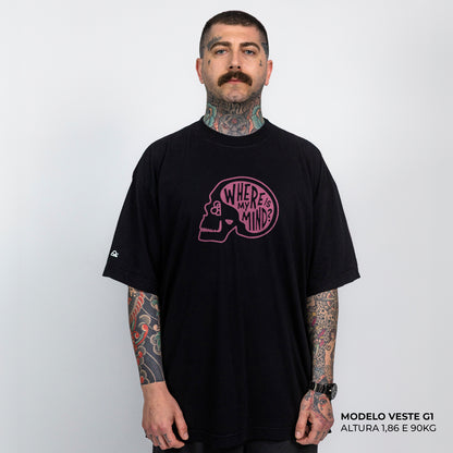 Camiseta Oversized Where is my Mind Preto