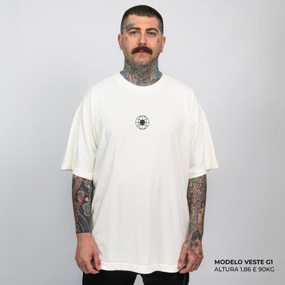 Camiseta Oversized Take Me When Summer Never Ends Off White