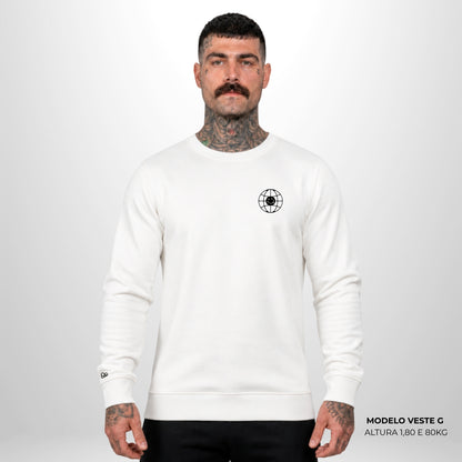 Moletom Oversized Take Me Where Summer Never  Ends Off White