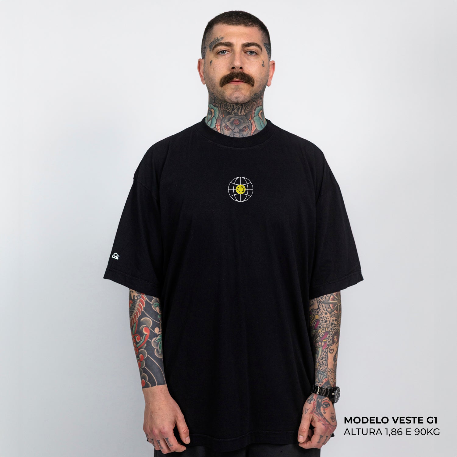 Camiseta Oversized Take Me When Summer Never Ends Preto