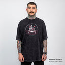 Camiseta Oversized No Regrets Only Memories Preto Estonado