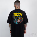 Camiseta Oversized Slow Down & Enjoy Preto