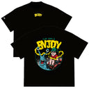 Camiseta Oversized Slow Down & Enjoy Preto