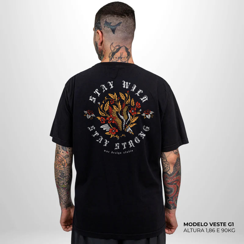 Camiseta Basic WNC Stay Wild Preto