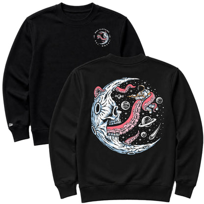 Moletom Oversized Skull Moon Preto