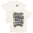 Camiseta Basic WNC Good Things Are Fucking Coming Off White
