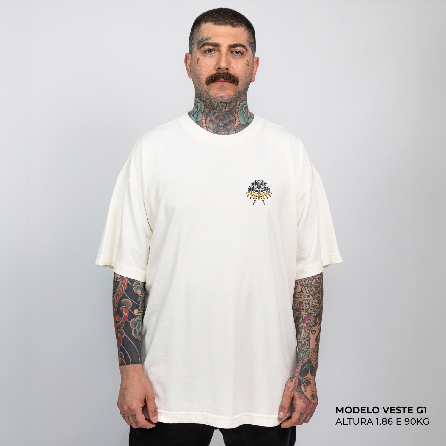 Camiseta Oversized Good Things Are Fucking Coming Off White