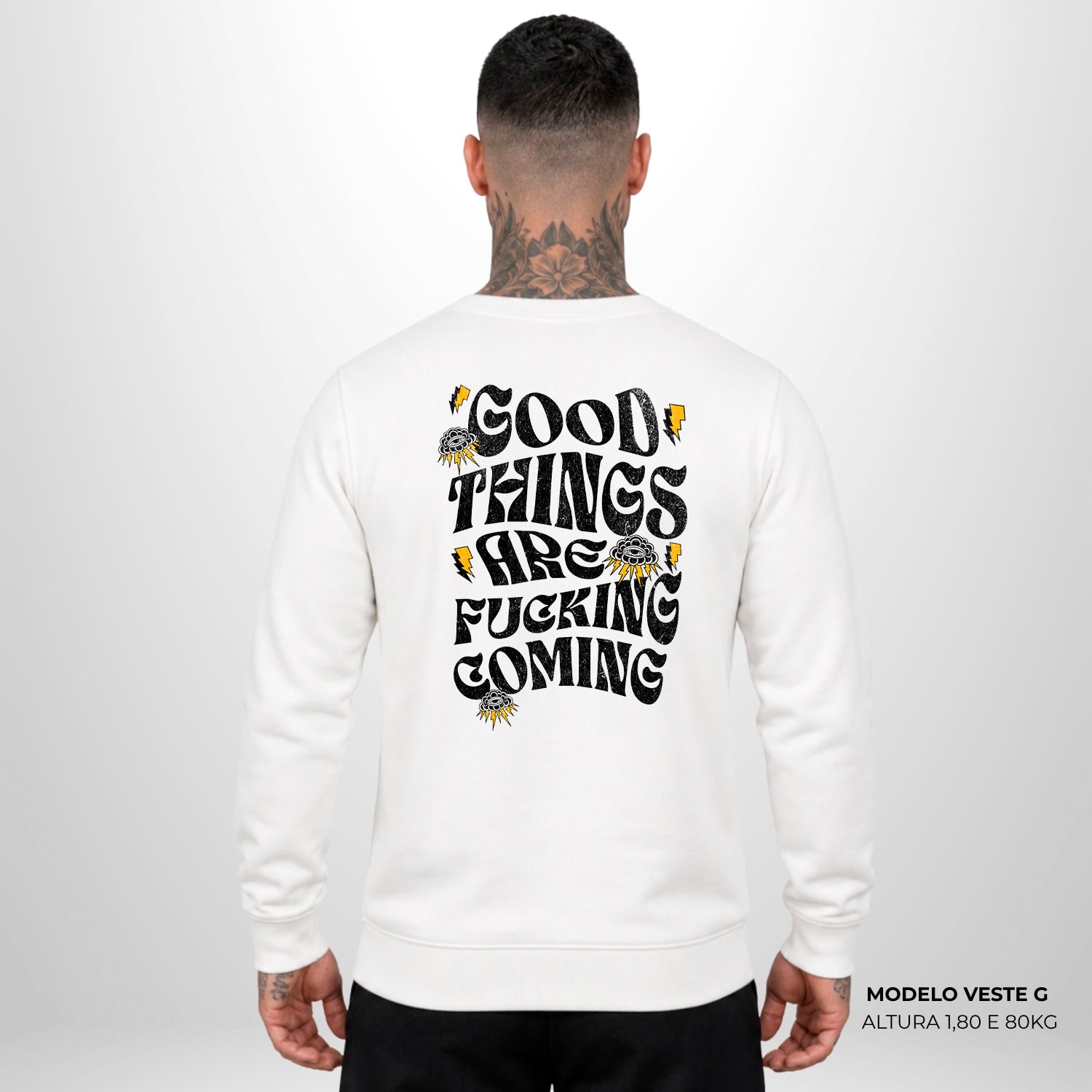 Moletom Oversized Good Things  Off White