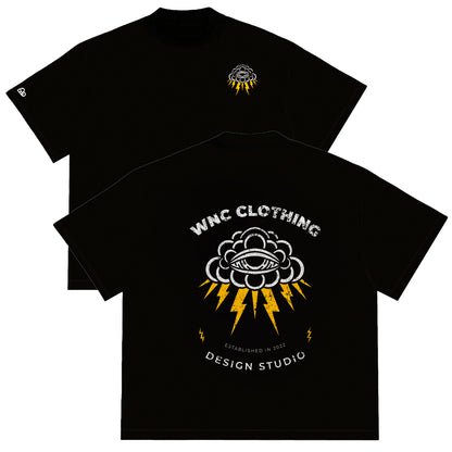 Camiseta Oversized Thunder Cloud Preto