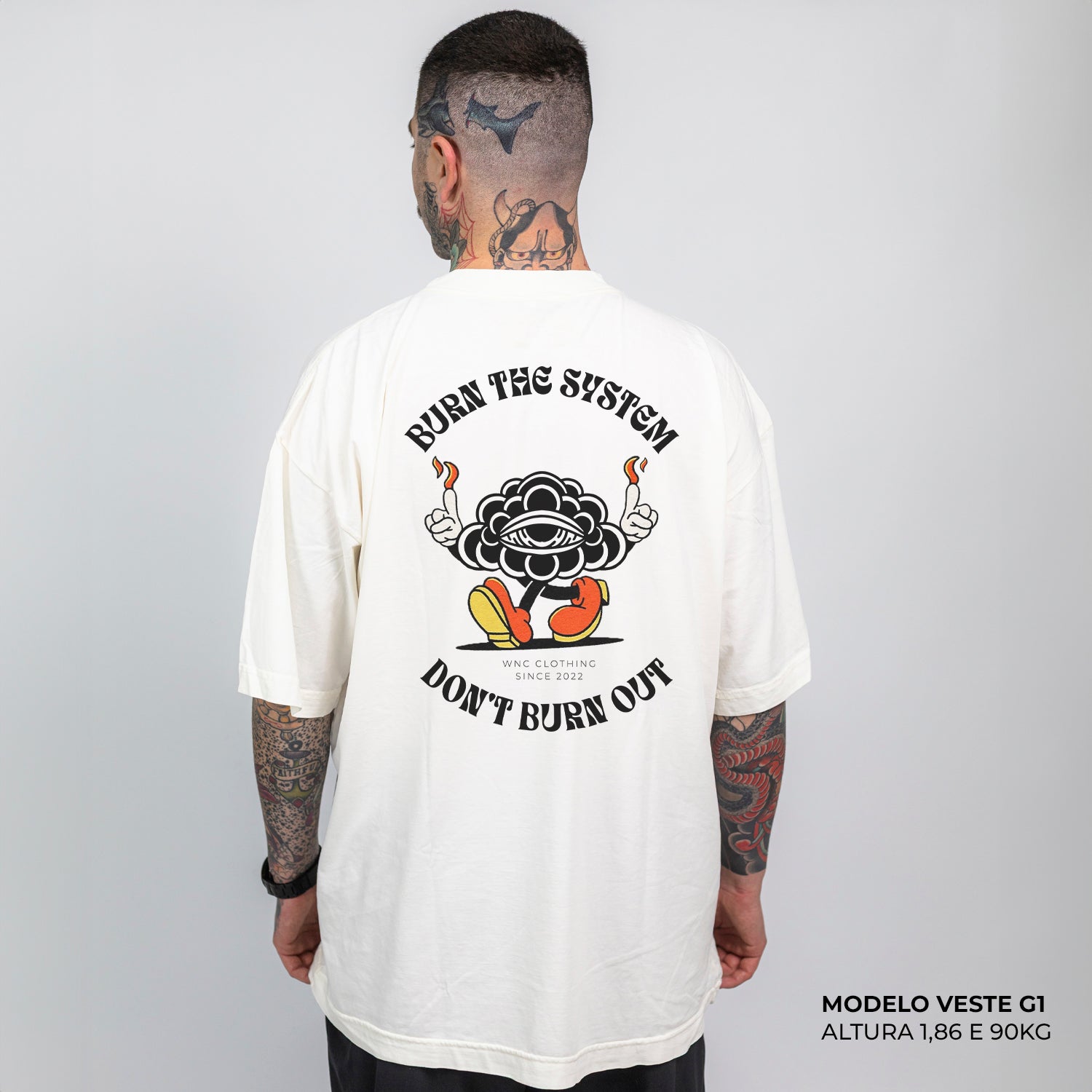 Camiseta Oversized Burning Cloud Off White – WNC Store
