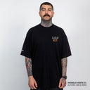 Camiseta Oversized Burning Cloud Preta