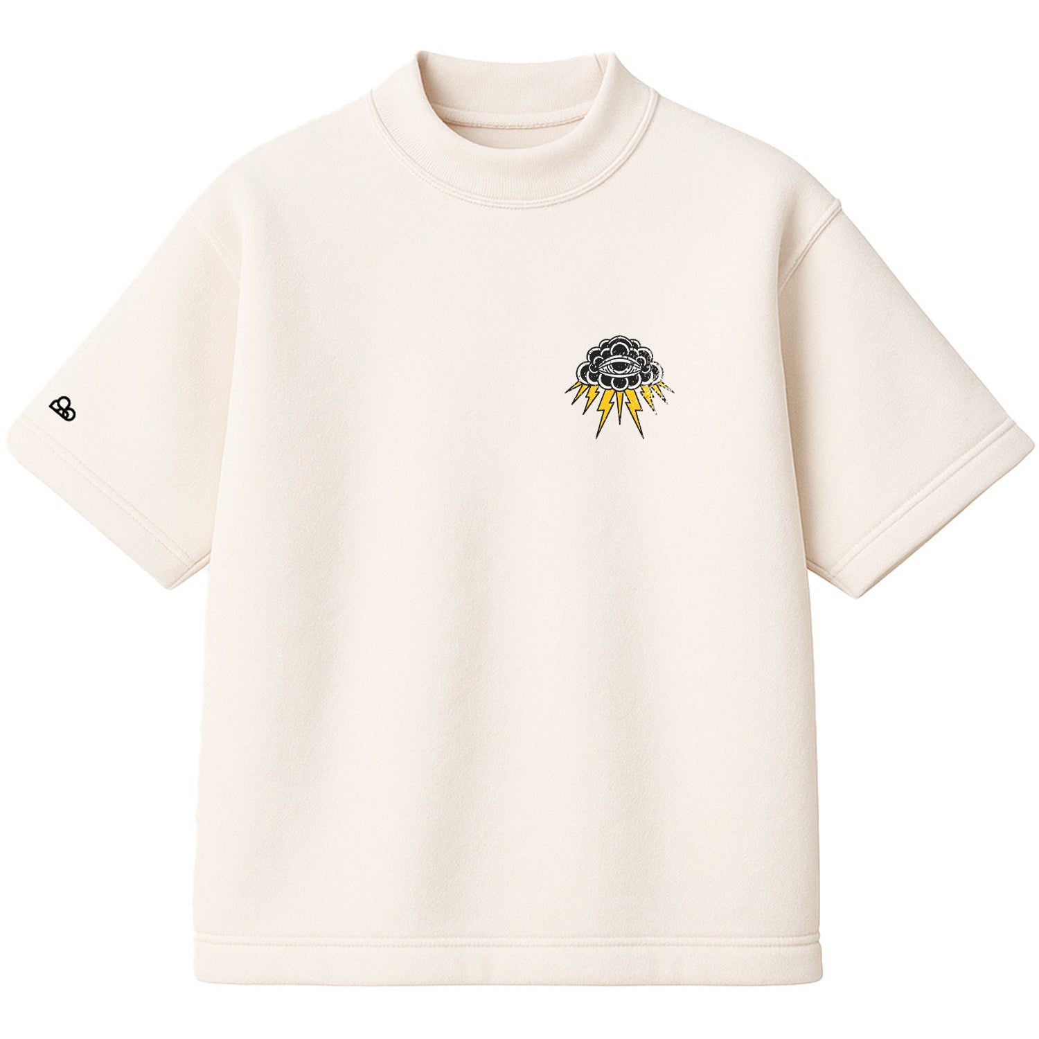 Camiseta Heavy Algodão Encorpado Thunder Cloud Off White