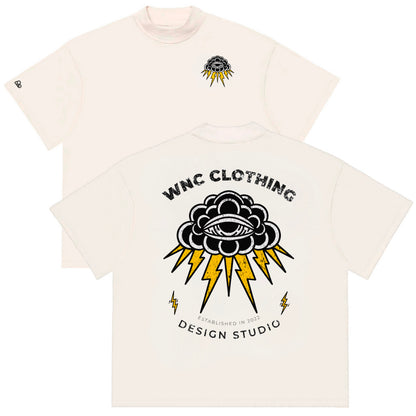Camiseta Oversized Thunder Cloud Off White
