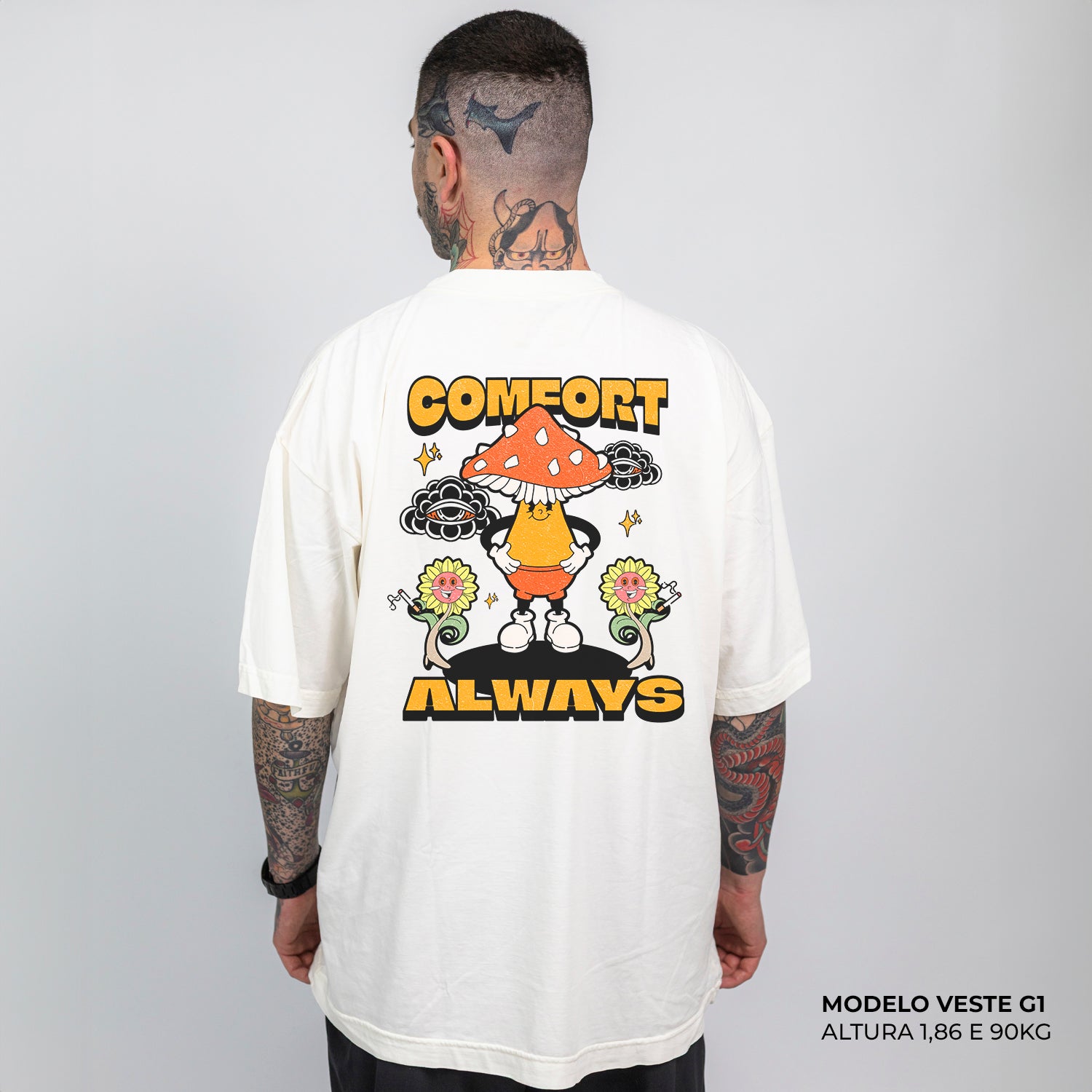 Camiseta Oversized Comfort Always Off White – WNC Store