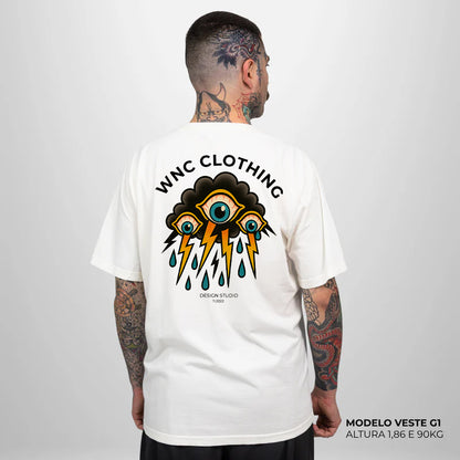 Camiseta Basic WNC Crying Cloud Off White