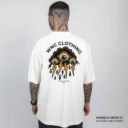 Camiseta Oversized Crying Cloud Off White