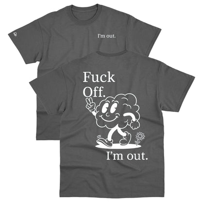 Camiseta Basic I'm Out Cinza
