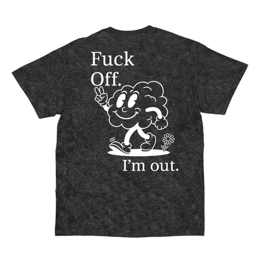 Camiseta Basic I'm Out Preto Estonado
