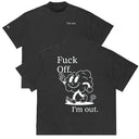 Camiseta Oversized I'm Out Cinza