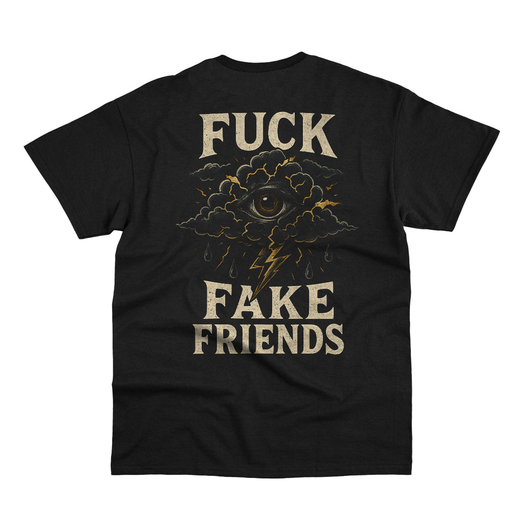 Camiseta Basic Fuck Fake Friends Preto