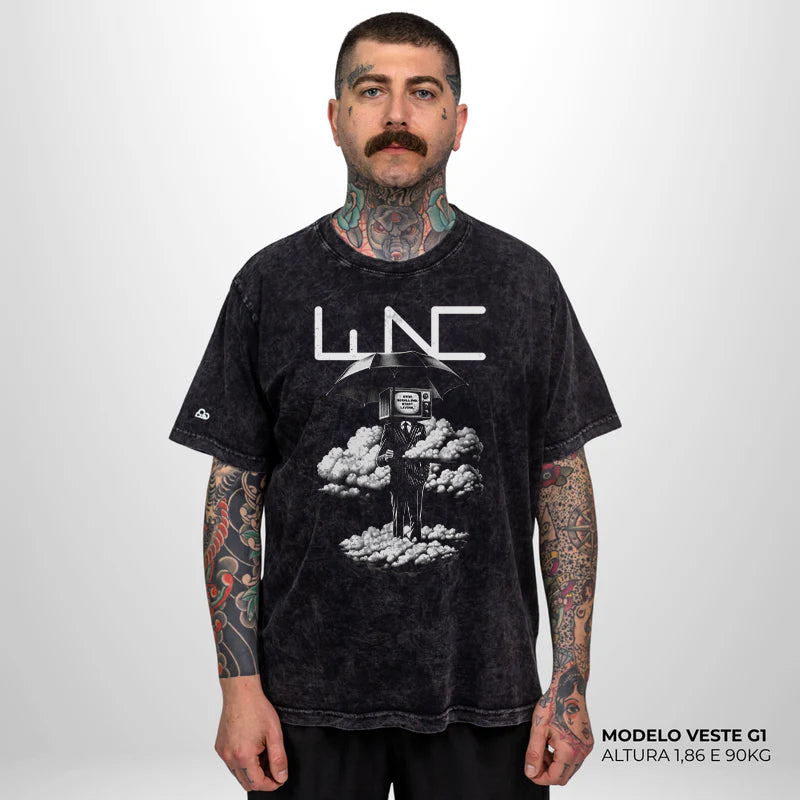 Camiseta Basic WNC Dreamy Preto Estonado