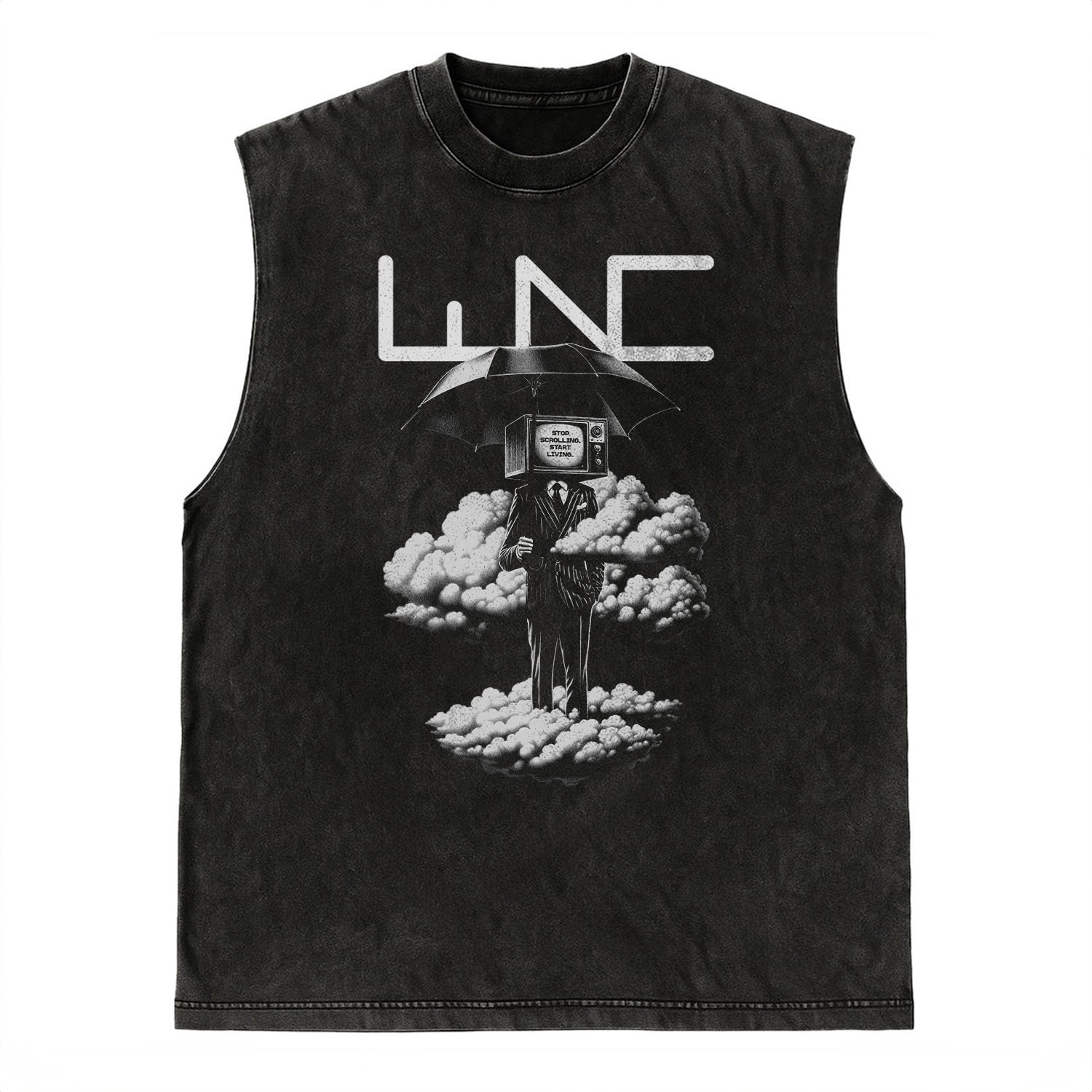 Regata Oversized WNC Dreamy Preto Vintage