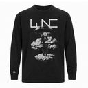 Camiseta Manga Longa Oversized Dreamy Preto Vintage