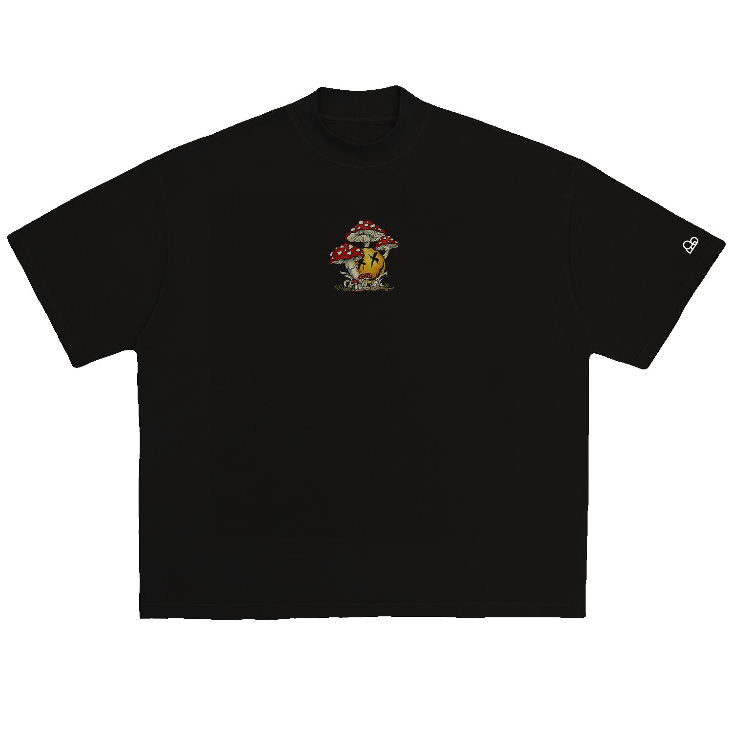 Camiseta Oversized Smile Preto