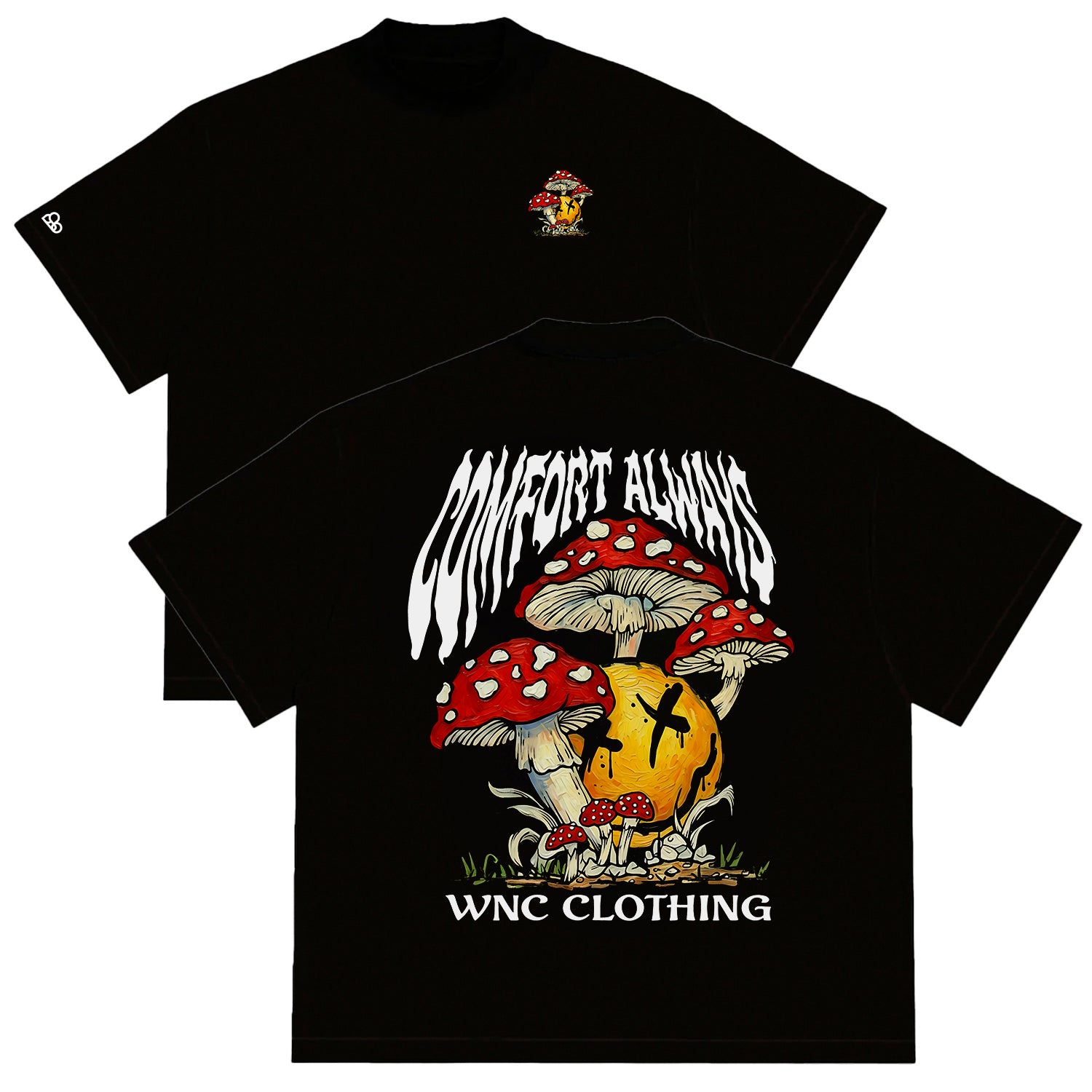 Camiseta Oversized Smile Preto