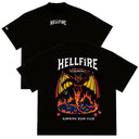 Camiseta Oversized Stranger Things Hellfire Club Preto