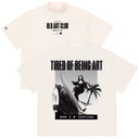 Camiseta Oversized Monalisa Surfing Off White