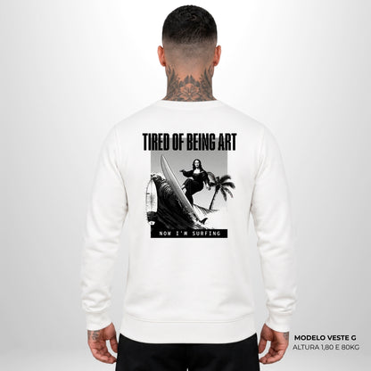 Moletom Oversized Monalisa Surfing Off White