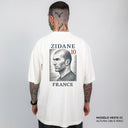 Camiseta Oversized Zidane 10 France Off White