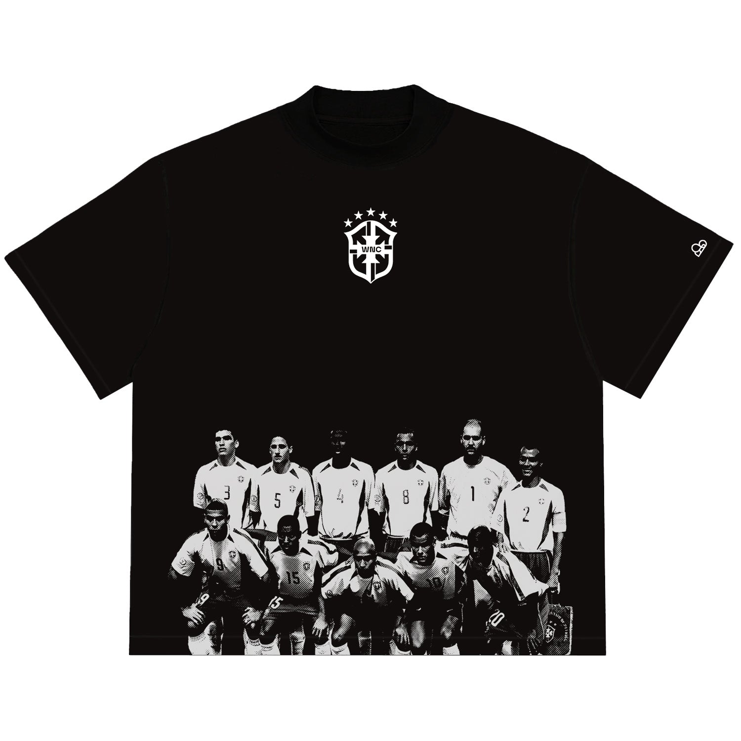 Camiseta Oversized Seleção Penta 2002 Preta