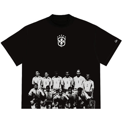Camiseta Oversized Seleção Penta 2002 Preta