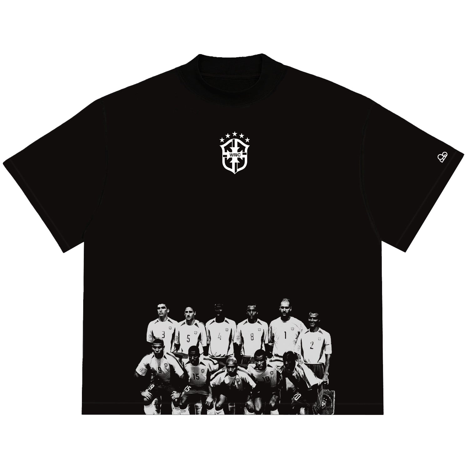 Camiseta Oversized Seleção Penta 2002 Preta