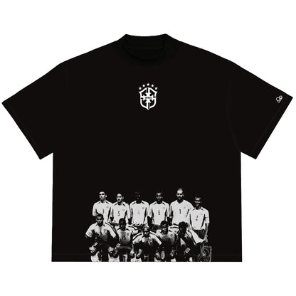 Camiseta Oversized Seleção Penta 2002 Preta