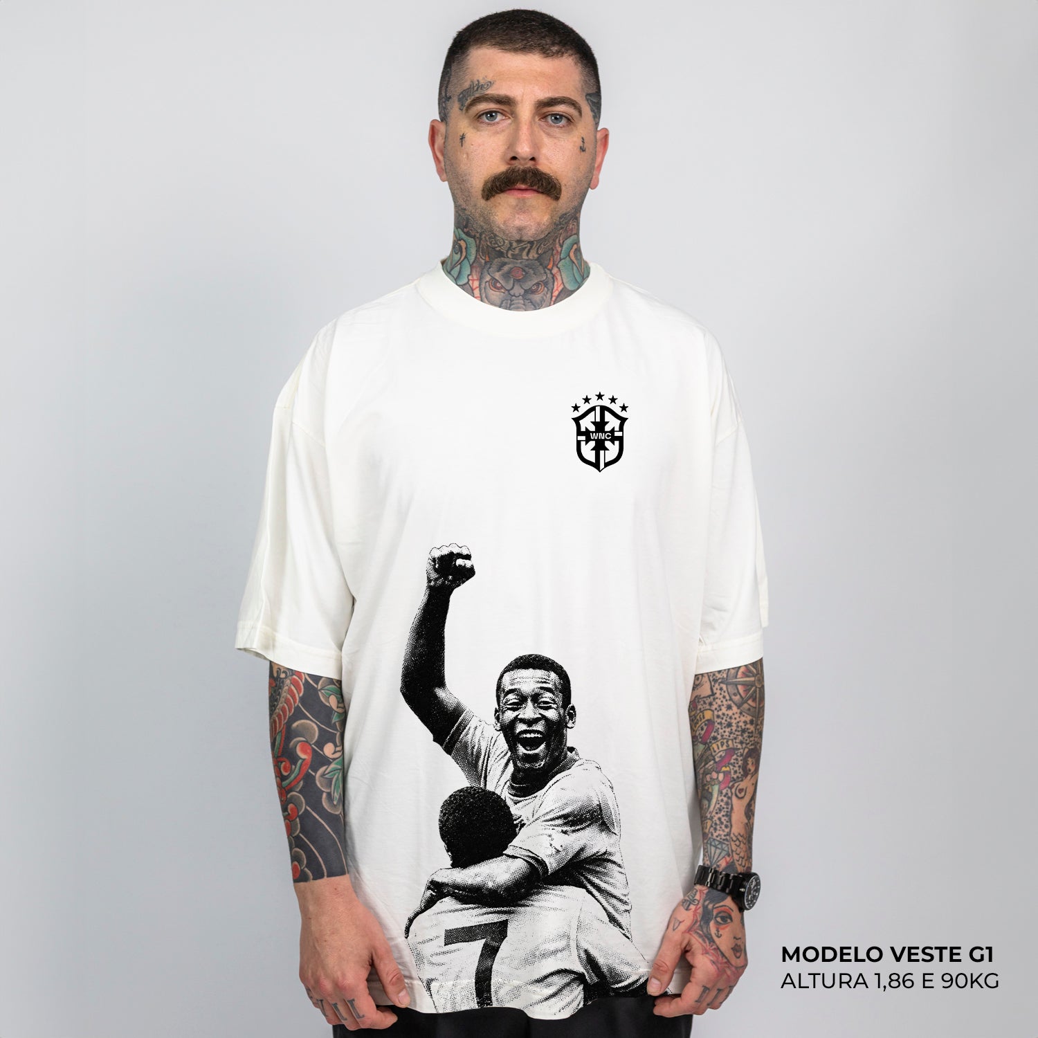 Camiseta Oversized O Rei Off White
