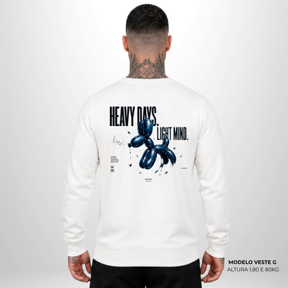 Moletom Oversized Light Mind  Off White