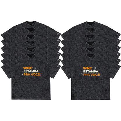 Kit com 12 Camisetas WNC Oversized Personalizada