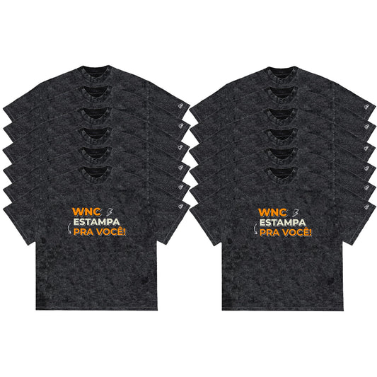 Kit com 12 Camisetas WNC Oversized Personalizada