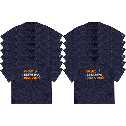 Kit com 12 Camisetas WNC Oversized Personalizada
