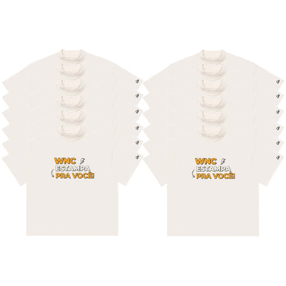 Kit com 12 Camisetas WNC Oversized Personalizada