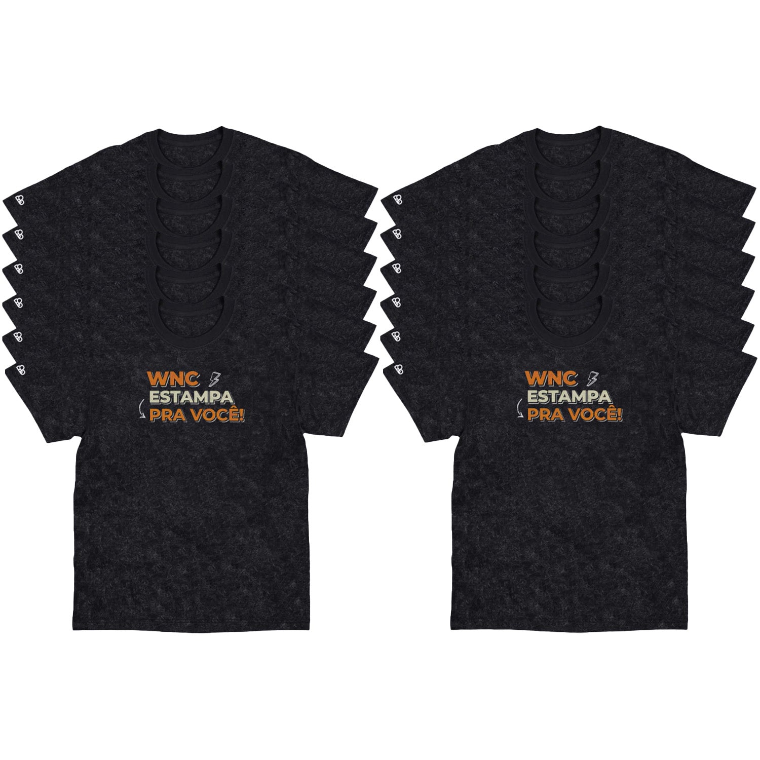 Kit com 12 Camisetas WNC Basic Personalizadas