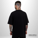 Camiseta Oversized Heavy Lisa Algodão Encorpado Preta