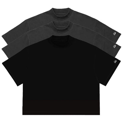 Kit com 3 Camisetas Boxy WNC